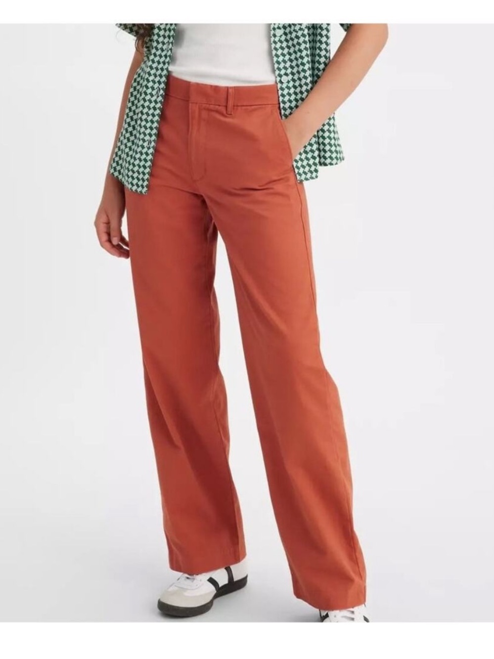 Levi's Women's Wide-Leg Pants in Burnt Orange